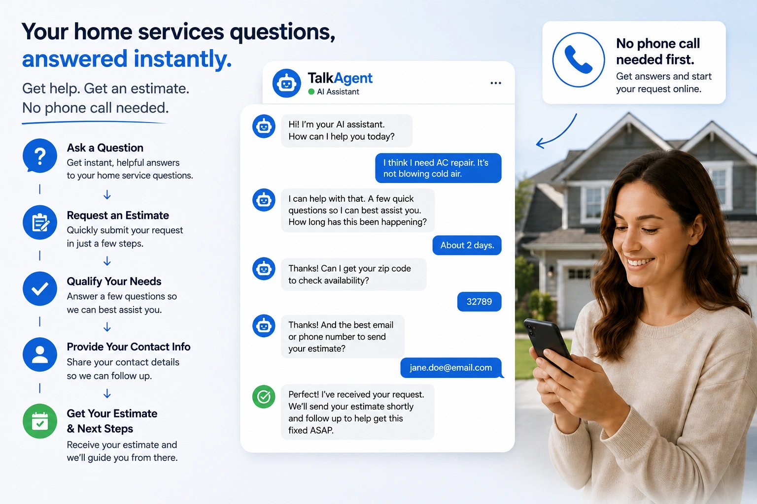 AI answering service for contractors and home service businesses